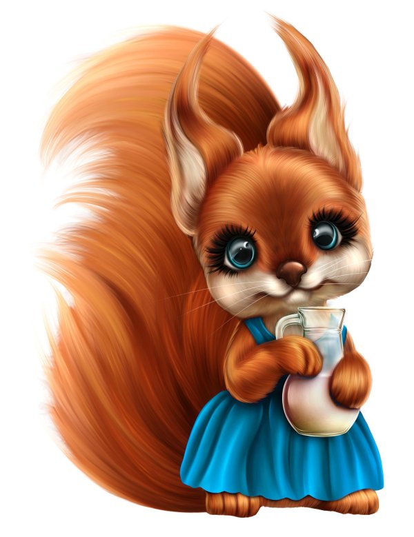 белочка мультяшная