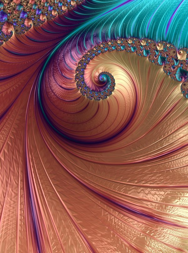 фрактал спираль