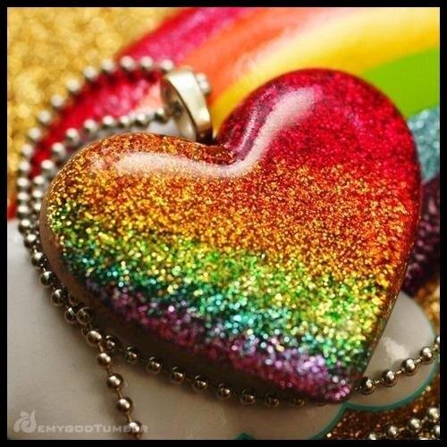 радужное сердечко