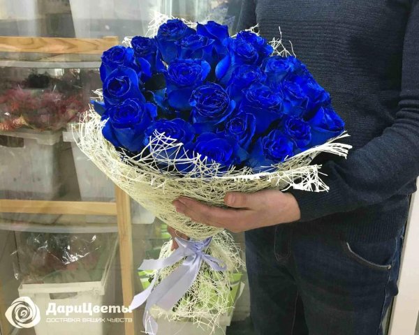 синее розы