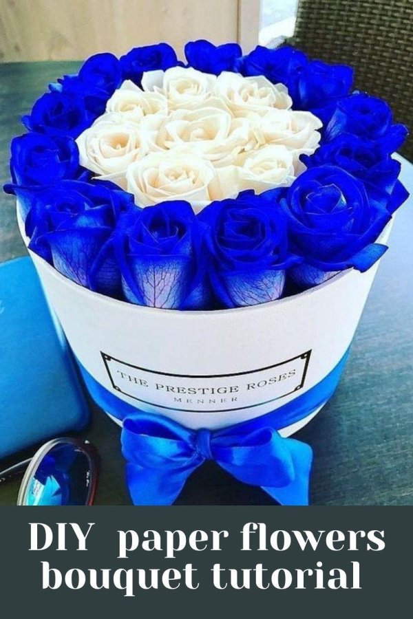 букет синих роз