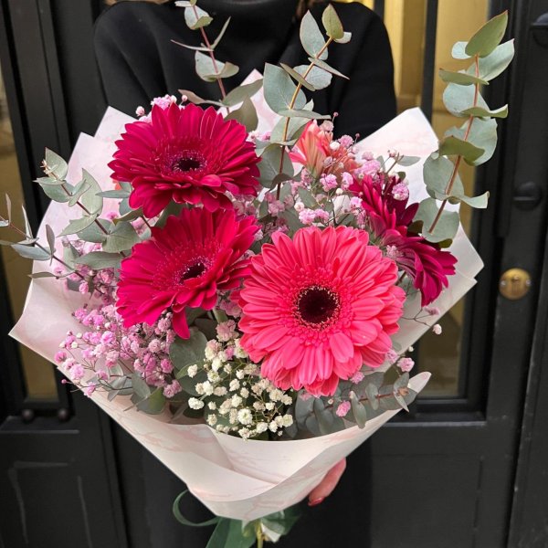 букет гербер