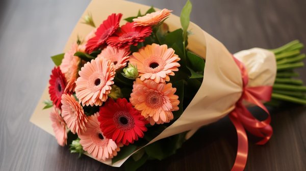 монобукет гербер