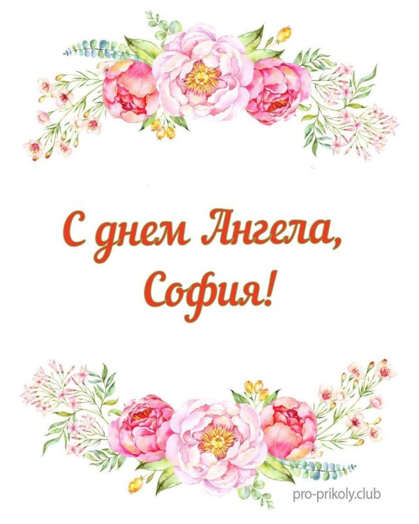 именины софии