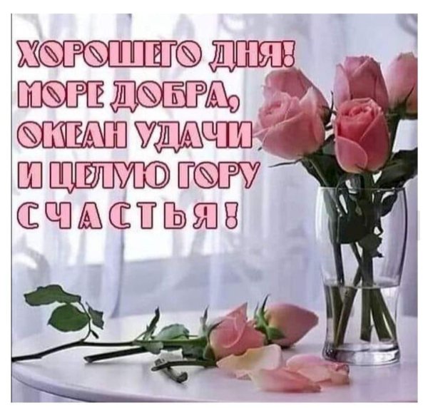 утренние цветы с пожеланиями