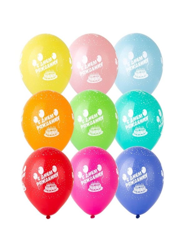 шар латекс с днём рождения