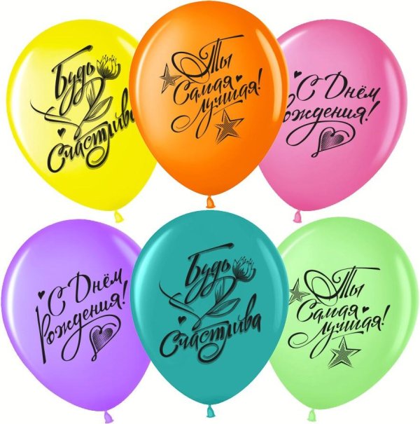 шары с днём рождения удачи и радости