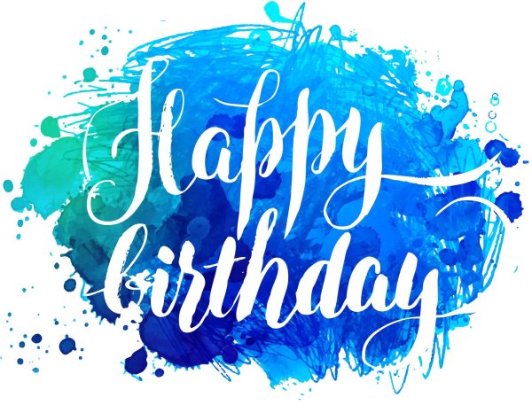 с днем рождения синий