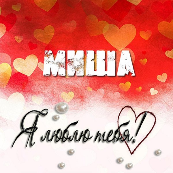 миша я тебя люблю