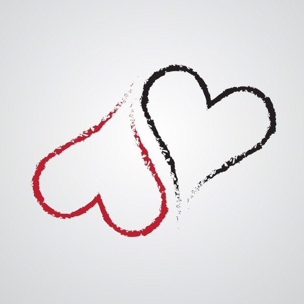 рисунок сердечко карандашом