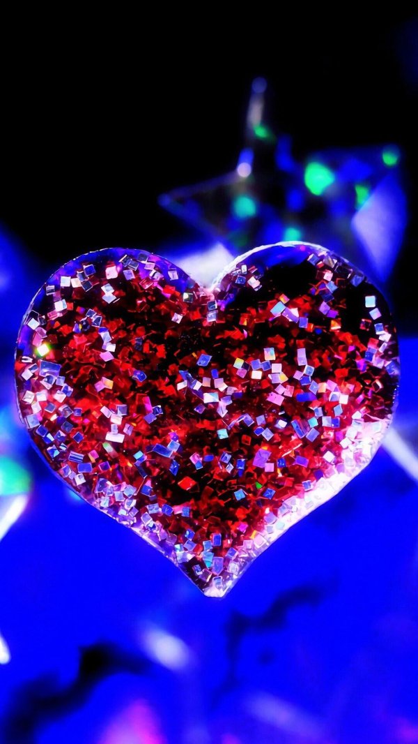 блестящее сердце