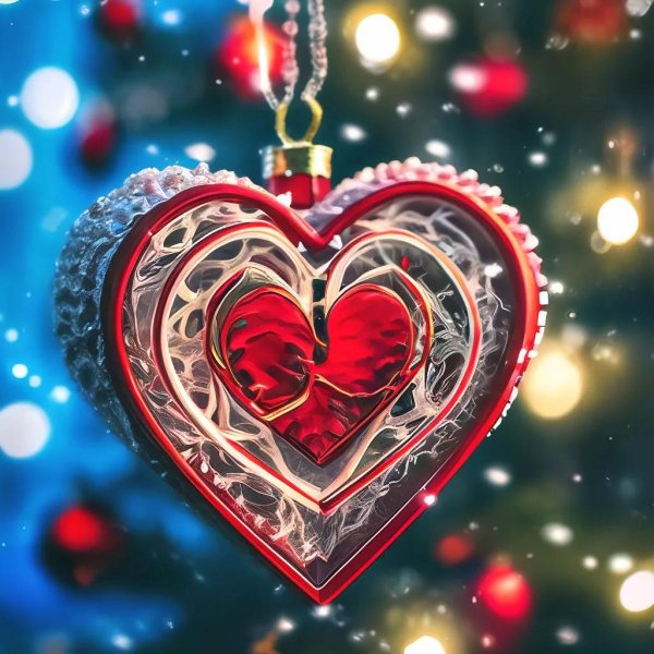 новогоднее сердце