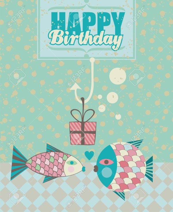 happy birthday fish