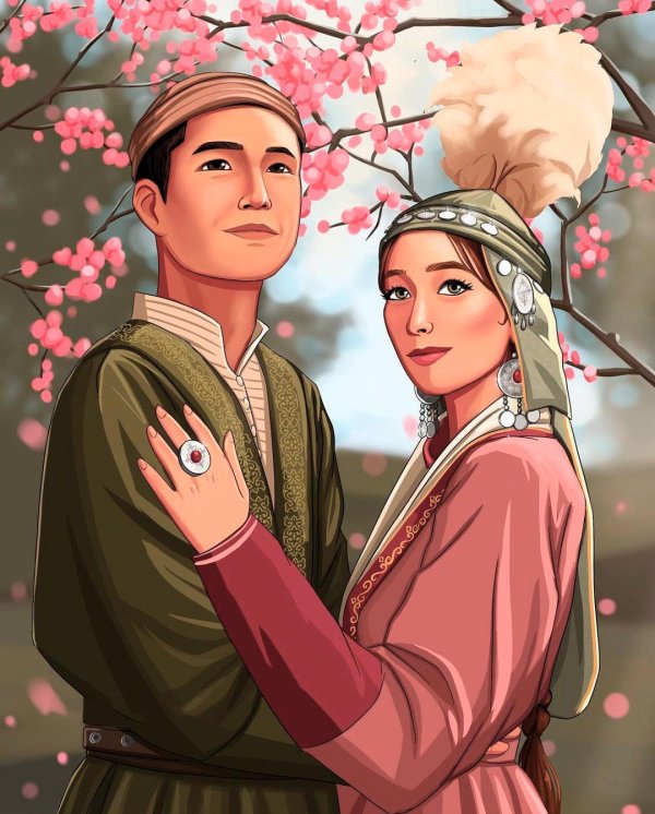 казахская девушка