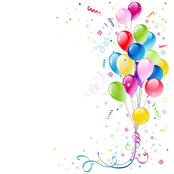 шарики на прозрачном фоне