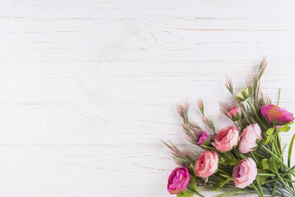 цветы сбоку