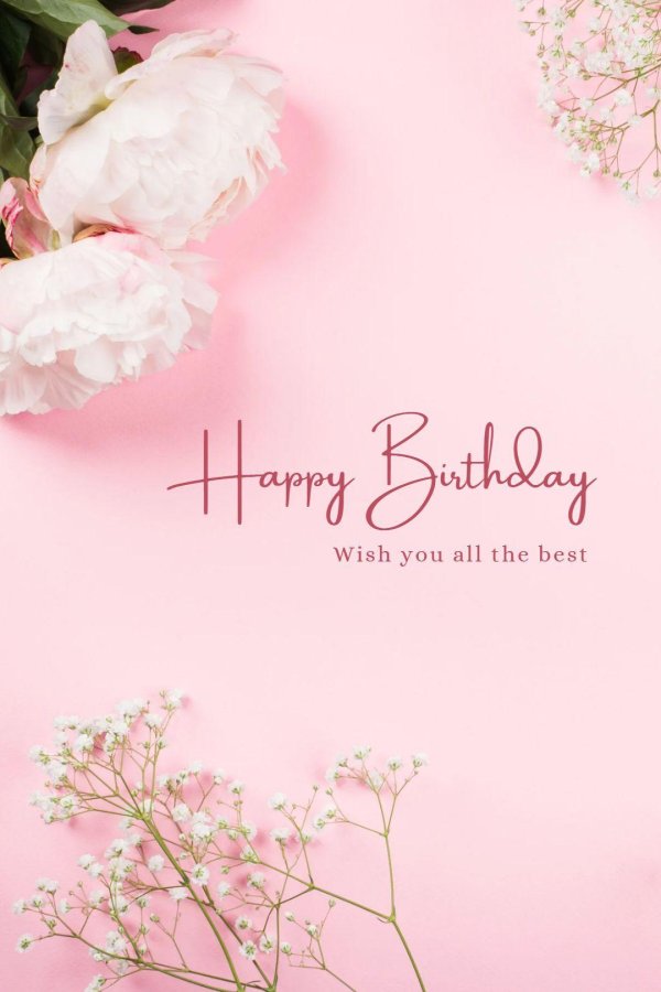 открытка с пионами