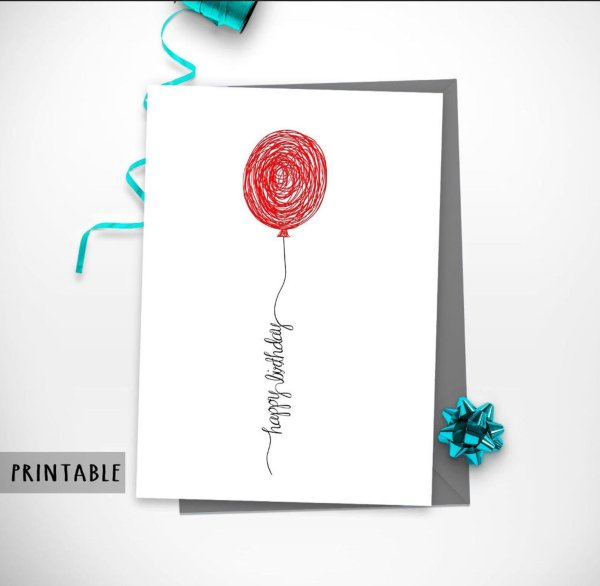 открытки в стиле минимализм