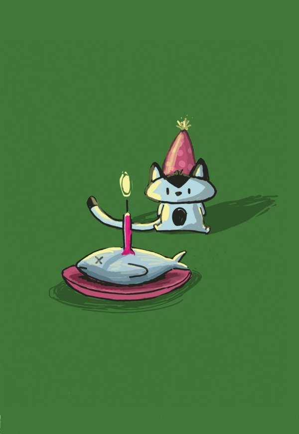 прикольная открытка на день рождения