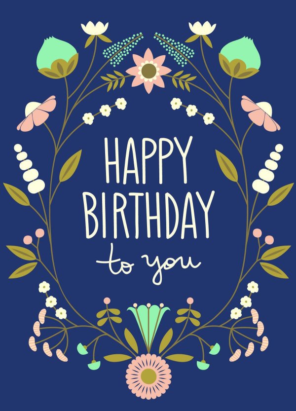 happy birthday стильные открытки