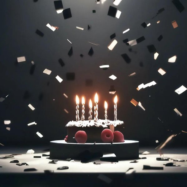 тортик со свечами