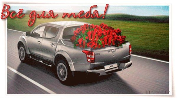 автомобиль с цветами