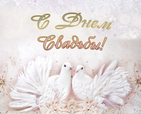 свадебная открытка с поздравлением