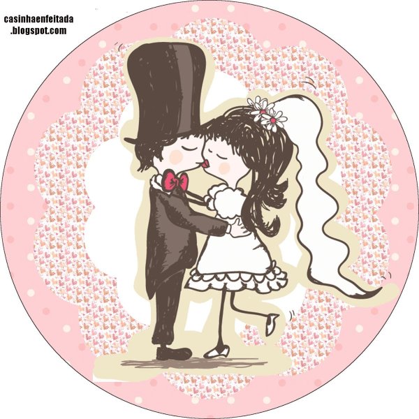 молодожены рисунок