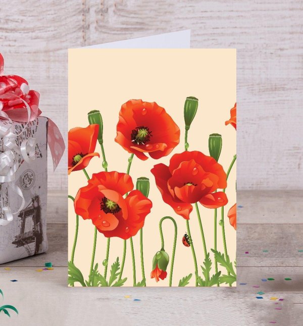 Маки с днем рождения