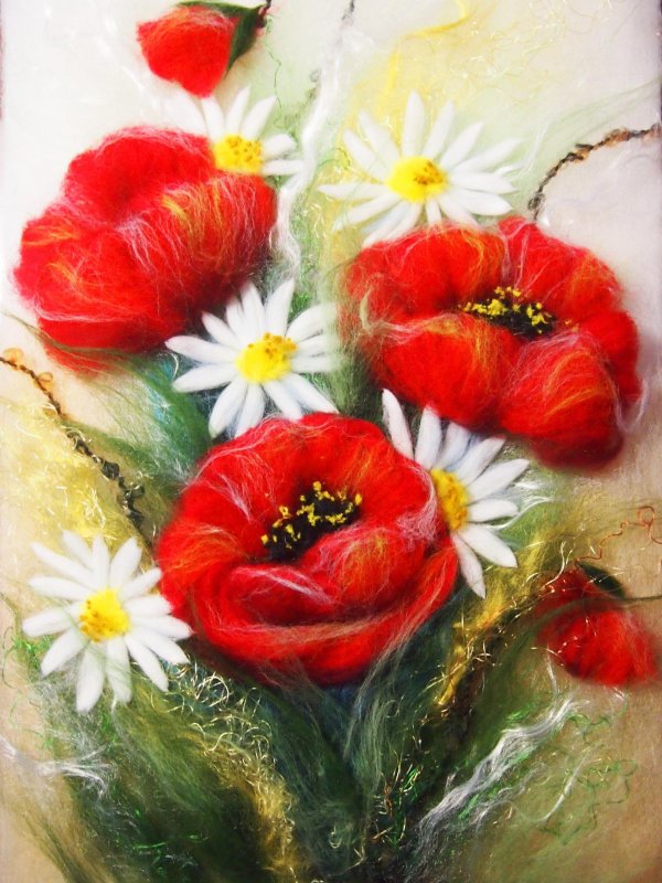 шерстяная живопись дани айвс