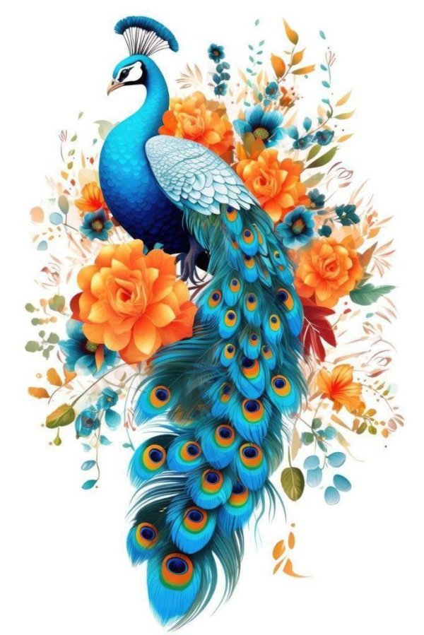 peacock art
