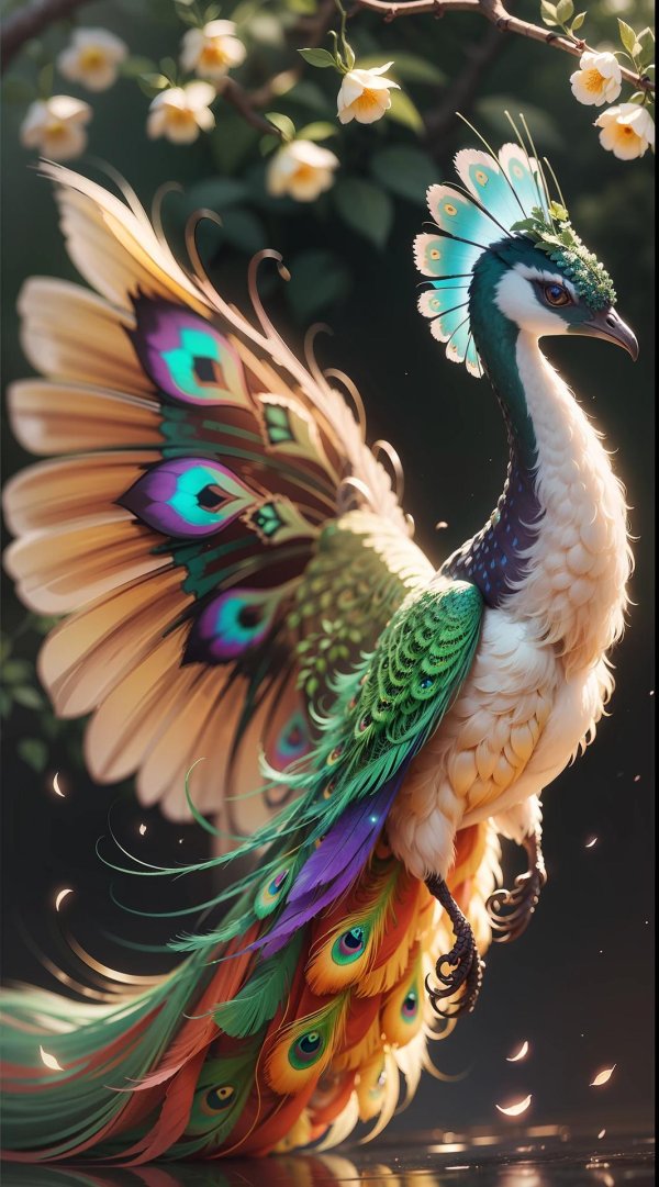 красивые павлины