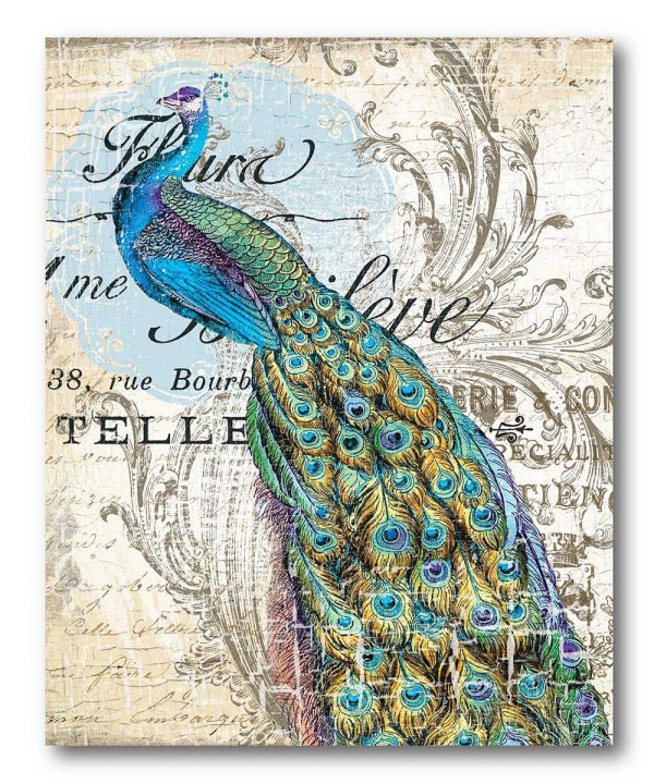 павлины для декупажа