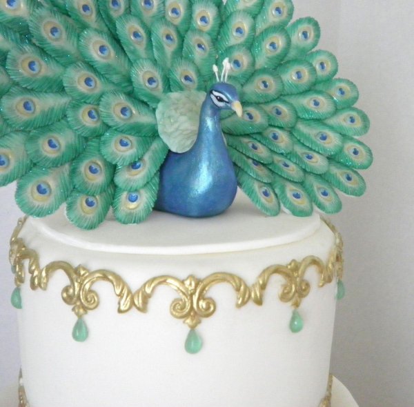 лепка павлина