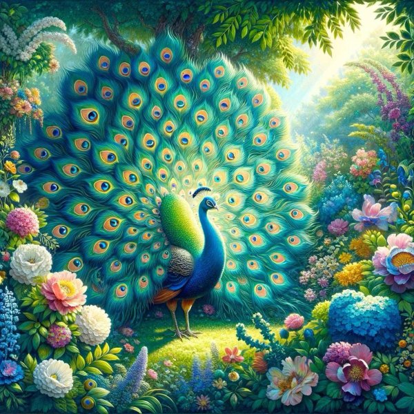 алмазная мозаика 50х65 павлины