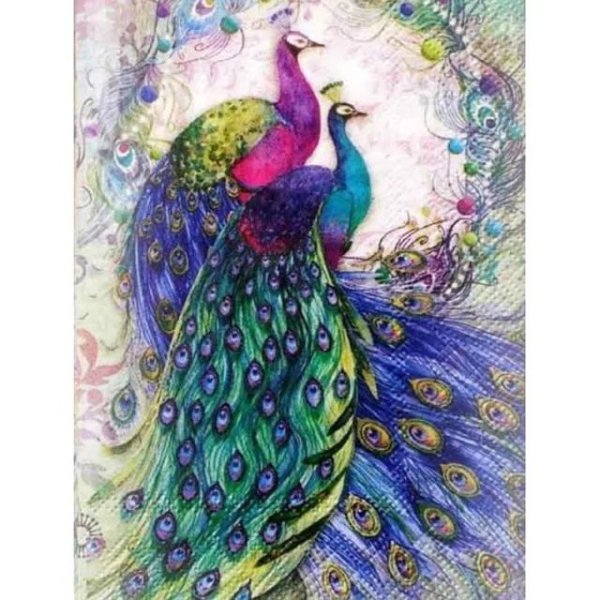 алмазная мозаика 40х50 павлины