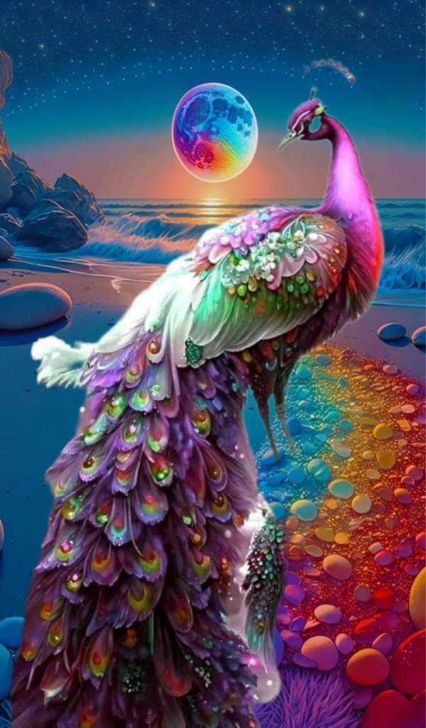 красивая птица