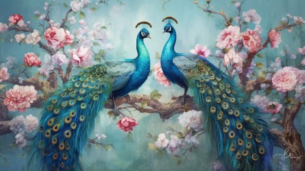 живопись птицы