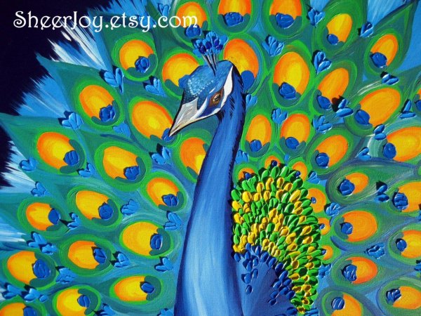 павлин живопись