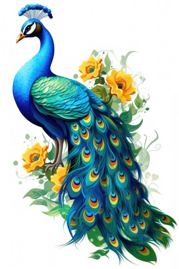 peacock art