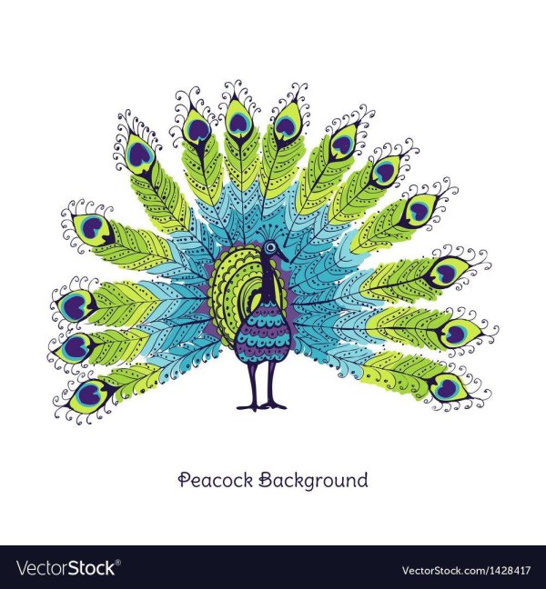 мультяшные павлины