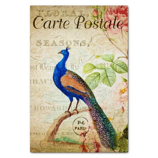 павлины для декупажа