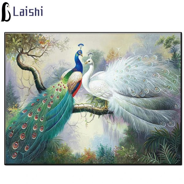 павлины алмазная мозаика 5 д