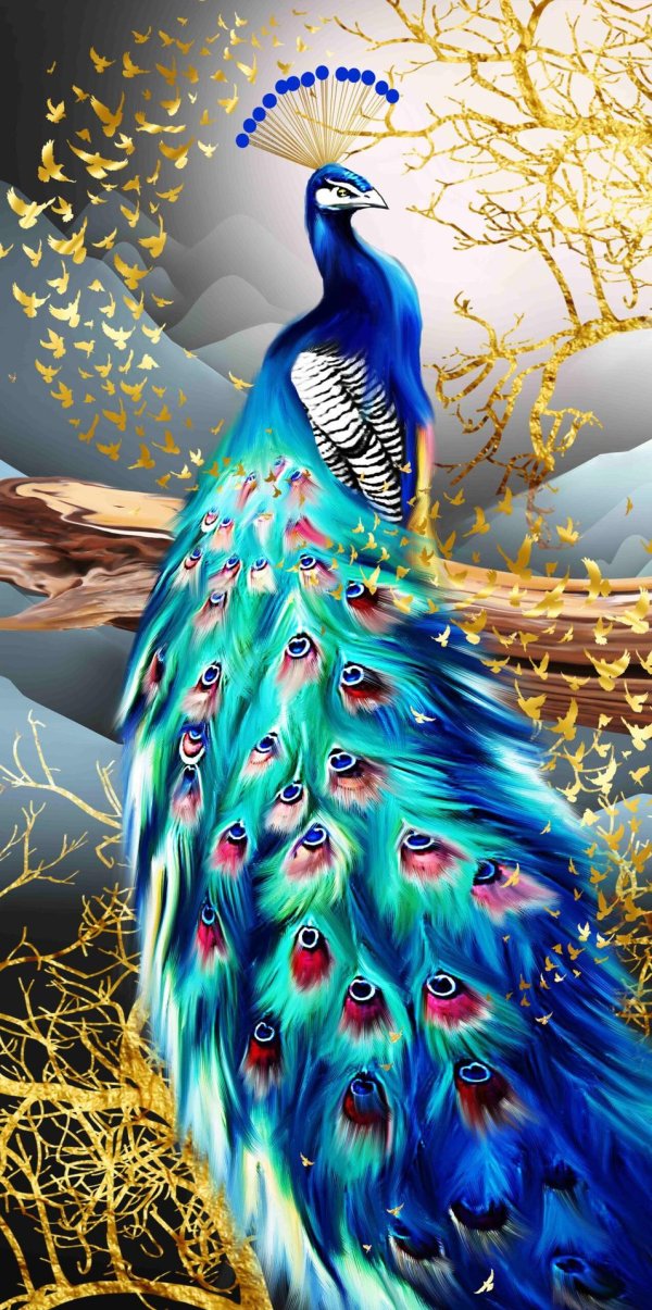 алмазная мозаика 40х50 павлины