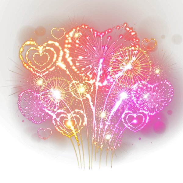 фейерверки на прозрачном фоне