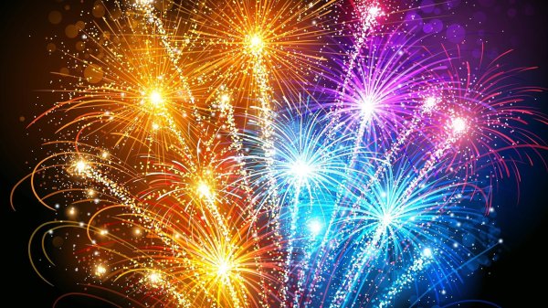 новогодние фейерверки