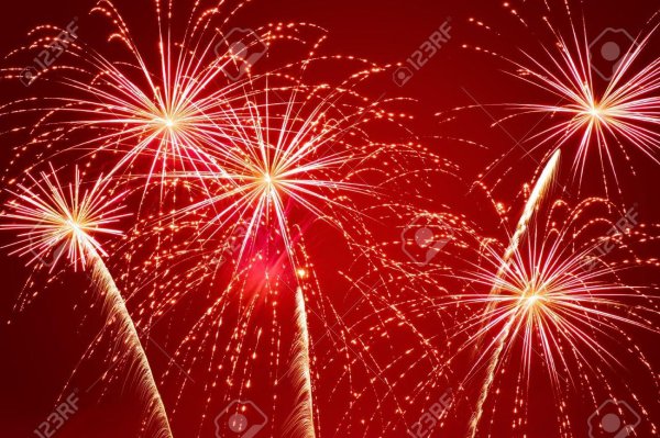 салют красный