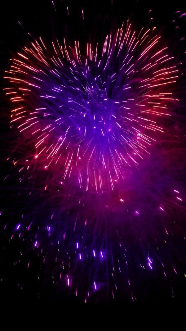 фейерверк сердце