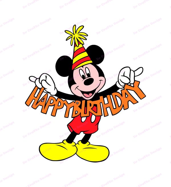 happy birthday mickey mouse