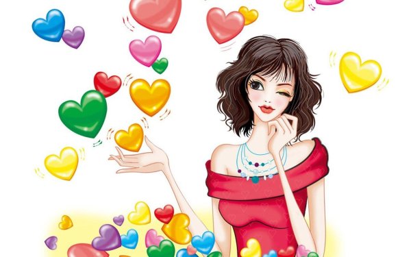 девушки рисунки